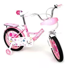 Bicicleta Infantil Feminina Aro 14 Unitoys Princess