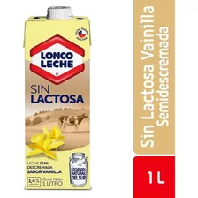 Leche Semidescremada Sin Lactosa Loncoleche Vainilla 1 L