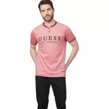 Guess Playera Caballero Estilo Clue Henley Tee X2gp05k42h0