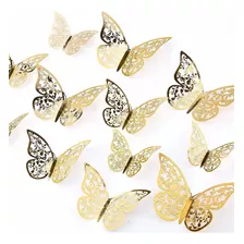 24pcs 3d Butterfly Wall Stickers 3 Tamaños Butterfly W...