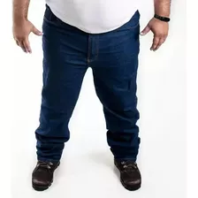 Calça Jeans Plus Size Masculina De Trabalho Especial Lycra 