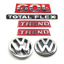 Kit Emblemas Gol Flex + Laterais Trend - G5 - 2009 À 2012