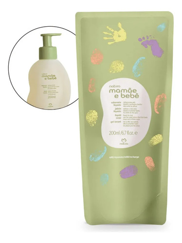 Refil Sabonete Líquido Mamãe E Bebê, 200ml - Natura