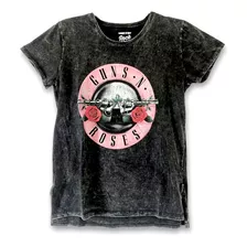 Remera Guns ´n Roses - Círculo Rosa (nevada)