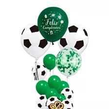 Pastelería Cl Globos Decoración Cumpleaños Futbol 656 Verdes De 20cm