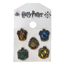 Pack 5 Pins Casas Harry Potter Metal Y Mapa Universal Studio