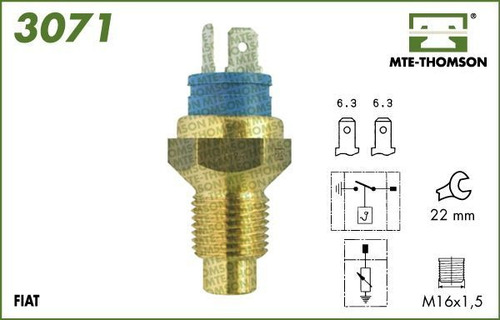 Bulbo Temperatura Agua Fiat 1.6 Pto 90 Sx-tipo 1 Foto 3