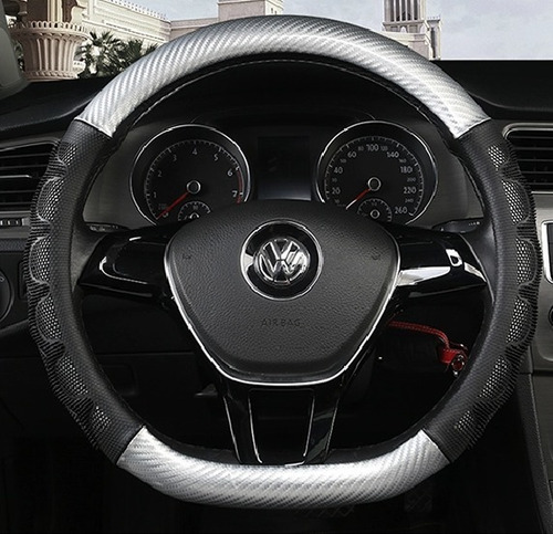 Funda De Volante Jetta Mk6 Mk7, Vento, Polo Fibra De Carbono Foto 8