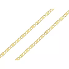 Corrente Cordão Piastrine 45cm Ouro 18k Feminina