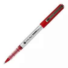 12 Lapicera Roller Micro Tank Pen 0,7mm Rojo Tinta Liquida