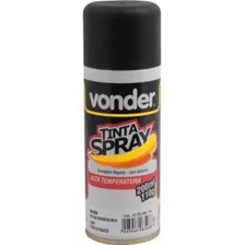 Tinta Spray Alta Temperatura Preto Fosco Escacamento Moto