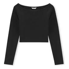 Blusa Manga Larga Rib C&a De Mujer