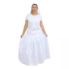 Roupa De Ração Feminino 2pçs Oxford Umbanda Candomblé