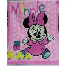 Cobertor Bebe Jolitex Raschel Disney Baby Minnie Patinhos