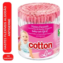 Hastes Flexíveis Cotonete Baby Care Rosa Azul Bebes Promoção