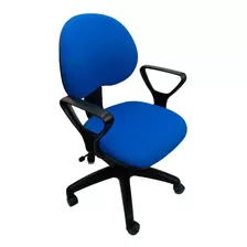 Silla De Escritorio De Outlet Arcadia Ergonómica Azul Con Tapizado De Marathon