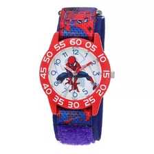 Marvel Boy 's' Spider-man 'plastico Y Nylon De Cuarzo Reloj