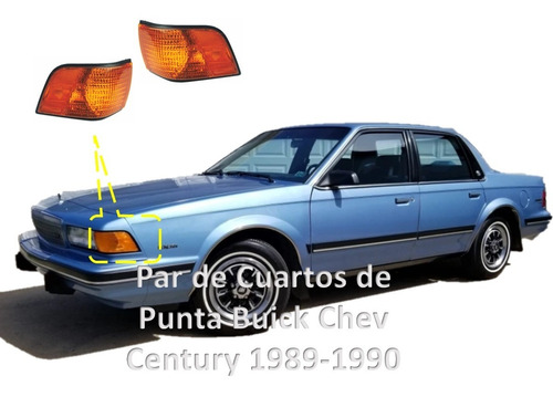Par De Cuartos Frontales Chev Buick Century 1989-1990 Foto 2