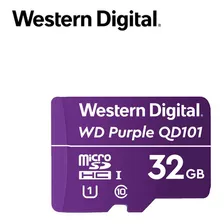 Cartão Microsd Wd Purple Series 32gb Wdd032g1p0a Cctv/vc