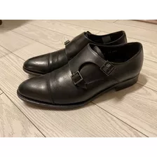 Zapatos Florsheim Italianos Doble Hebilla Muy Poco Uso 41,5