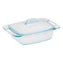 Pyrex Easy Grab - Cacerola De Vidrio De 2 Cuartos Con Tapa,.