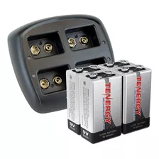 Tenergy Tn294 4-bay 9 v Li-ion Cargador De Bateria + 4 unida