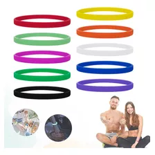 10x S De Goma Suave Deportiva Brazalete Elástico Al