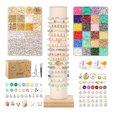 Kit De Pulseras Arcillo Coloridas Para Hacer Y Joyas 6000pcs