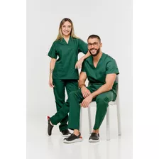 Ambo Escote En V Tela Arciel Marca Suedy Uniformes Medico