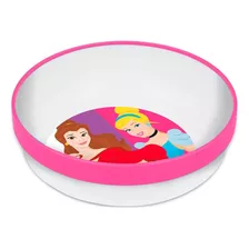 Bowl Cuenco Bicolor Princesas Princess Apto Microondas Color Multicolor