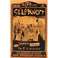 Poster Retrô Slipknot 2000 Concert 30x42cm Plastificado