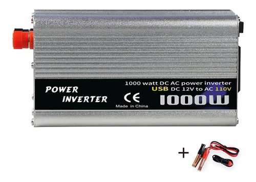 Inversor De Corriente Vehículo Solar 1000w Dc 12v - Ac 110v