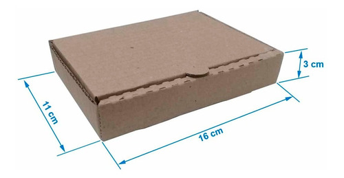 Caixa De Papelão Correio Pac Mini Envio 16x11x3cm Kit 50 Und