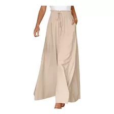 Calças Femininas Z De Verão Com Cordão, Bolso, Elástico, Cin