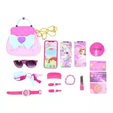 Set De Belleza Cartera Y Accesorios Luces Y Sonidos 17 Pzs