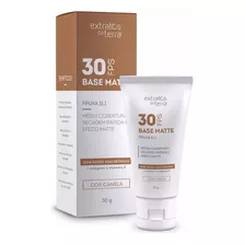 Base Extratos Da Terra Matte Canela Fps 30 Tom Cor Canela