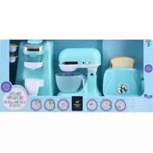 Set Juegos De Cocina Infantil Licuadora Cafetera Batidora