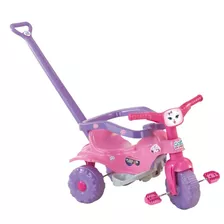 Triciclo Infantil Motoquinha Tico Tico Pets Rosa E Lilas 