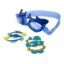 Óculos Natação Aquarium Muvin Infantil Antiembaçante Cor Azul
