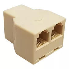 Emenda Modular Adaptador Rj11 Triplo 3 Femeas 6x4 Telefone