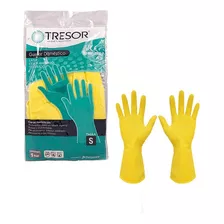 Guantes De Limpieza Domestico De Latex Tresor Talla S -1 Par