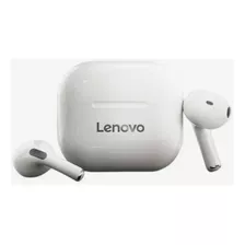 Audífonos Bluetooth Lenovo Modelo Lp40 Tws Color Blanco