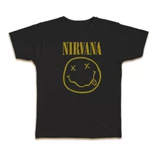 Camiseta Masculina Plus Size Nirvana 100% Algodão