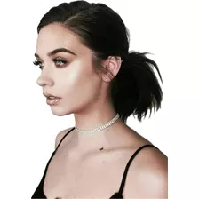 Choker Gargantilha Strass Brilhos Moda Feminina Bijouteria 