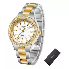 Reloj De Cuarzo Impermeable De Lujo Chronos Diamond