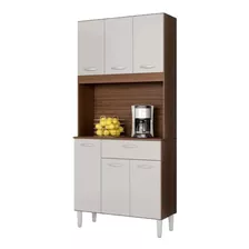 Kit Cocina 6 Puertas 0,80 M Capuchino Offwhite LG Amoblamientos