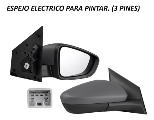 Espejo Chevrolet Aveo 2021 2022 2023 Elec P/pintar Derecho Foto 2