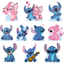 Kit Decoração Festa Stitch E Angel 10 Display Centro De Mesa