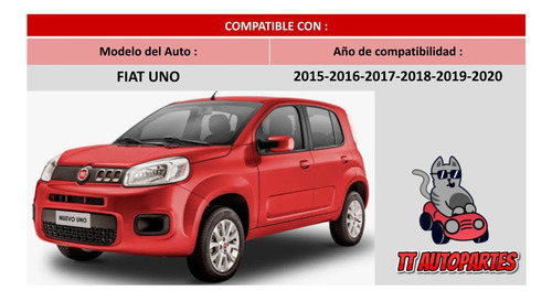 Faro Fiat Uno 2015-2016-2017-2018-2019-2020 Cromo Ore Foto 3