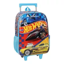 Mochila Bolsa Escolar Menino De Rodinhas Infantil Carrinho 